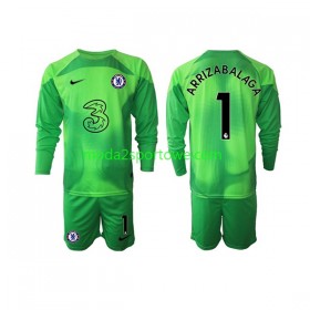 Koszulka Chelsea Kepa Arrizabalaga 1 Bramkarska Dziecięcy Trzeci Stroje Piłkarskie 2022/23 Długi Rękaw